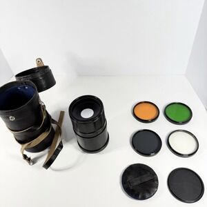 Vintage Soviet MS ZM-5SA 500mm f/8 Lens Kit USSR w Filters & Case